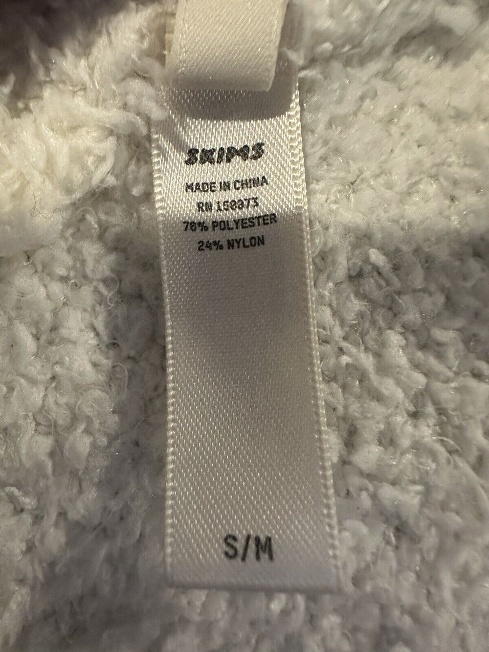 Cream Tie-Front Fuzzy Knit Cardigan - Picture 6 of 6